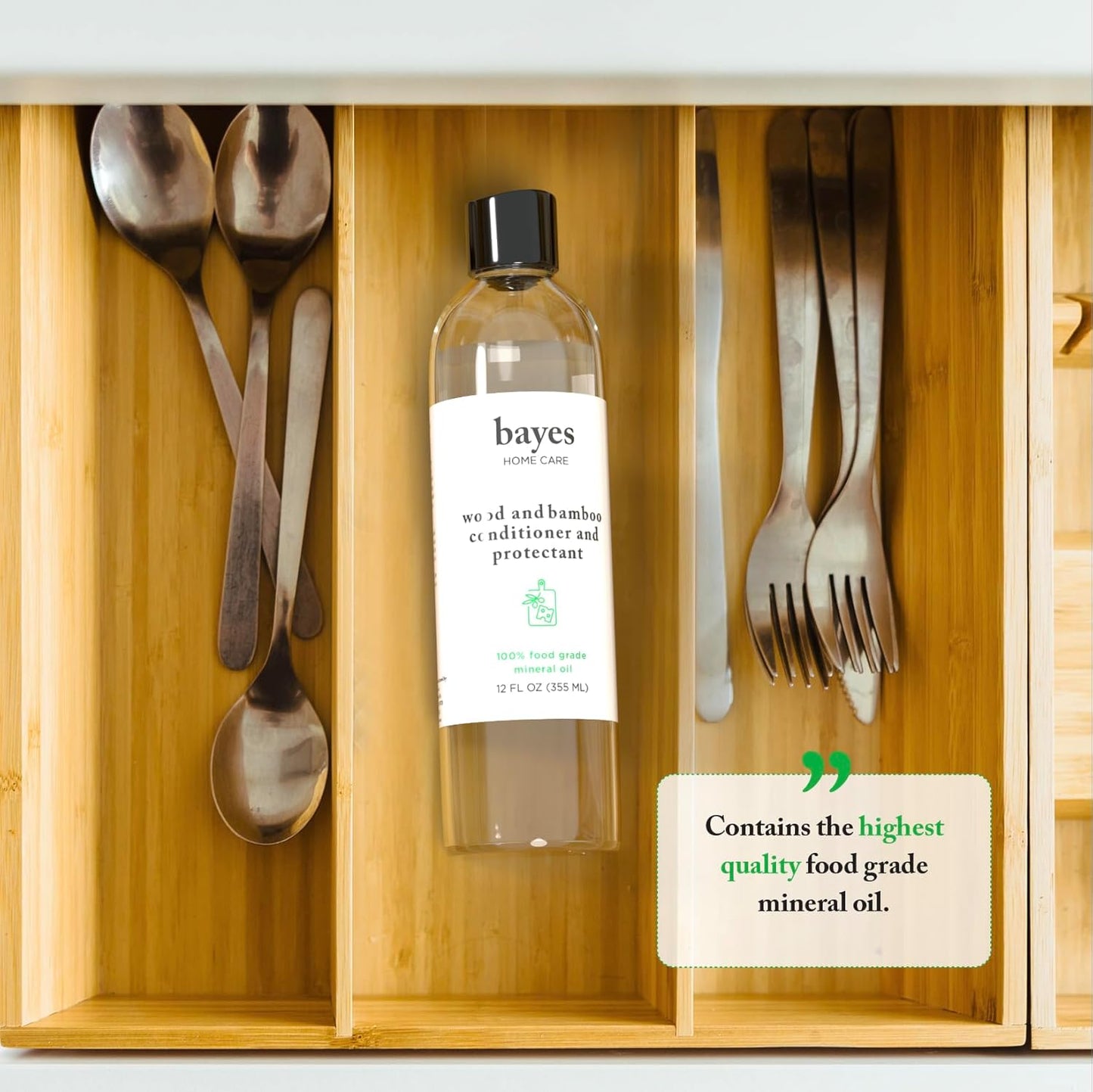 Food Grade Mineral Oil for Cutting Board - Mineral Oil Food Grade for Bamboo, Teak & Wood Conditioner and Protectant - Cutting Board Oil Food Grade Formula - Wood Oil for Cutting Board - 12 Oz
